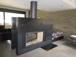 Modelo CHIMENEA DOBLE CARA METALICA